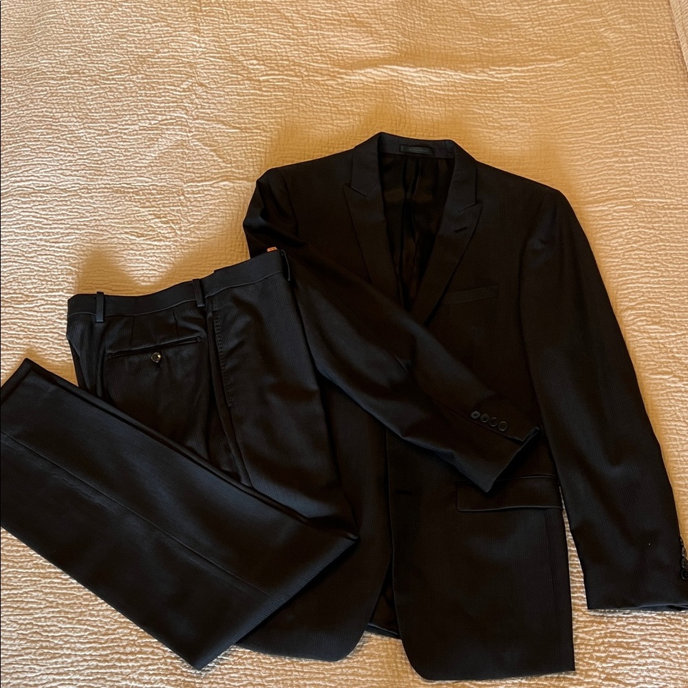 Calvin Klein Black Two-Piece Suit Jacket & Pants